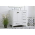 thumbnail image 2 of Elegant Decor Irene 32" Solid Wood and Stone Single Bathroom Vanity in White, 2 of 8