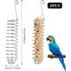 thumbnail image 2 of Cesta de comida para pájaros loros, comedero para pájaros en espiral, fruta colgante, 2 uds., 2 of 5