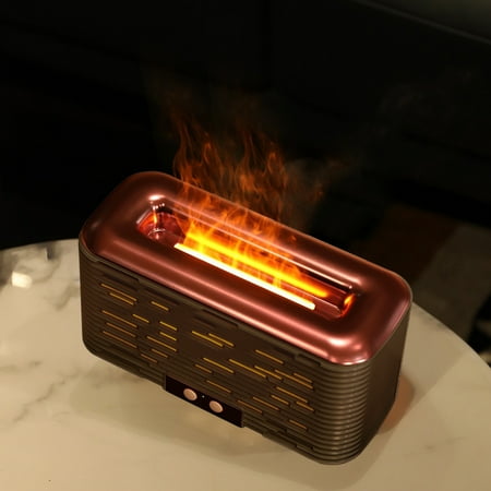 

USB Essential Oil Diffuser Cool Mist Humidifier With Flame Lamp 2 Modes For Home Office Promotional Sale Clearance Sale