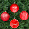 thumbnail image 2 of Esferas de Navidad 10 cm Paquete 20 Pz Deseo Rojo Importadora La Merced Plástico Alta Resistencia, 2 of 5