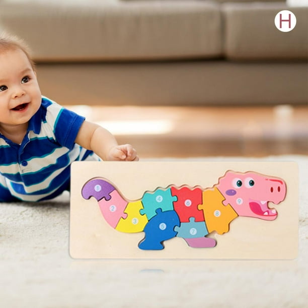 Rompecabezas de en 3D para a, Montessori, ensamblar bloques de tablero de construcción , juguete educativo para y niñas G Hugo Rompecabezas
