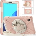 thumbnail image 2 of For Samsung Galaxy Tab A7 Lite Case 8.7 inch SM-T220/T225/T227, 360 Hand Strap, Shoulder Strap, Kickstand, Rugged Drop Protection, Cherry Pink, 2 of 7