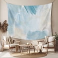 thumbnail image 2 of Teal Ombre Marble Large Tapestry for Bedroom Wall Hanging Tapestry,Yellow Modern Geometric Abstract Art Ceiling Backdrop Tapestries Poster Blanket Wall Decor for Teens Room Living Room Dorm 85" x 90", 2 of 8