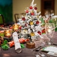 thumbnail image 4 of PEONAVET Christmas Tree Flocking Small Tree Green Table Decoration Christmas Tree Christmas Decoration Mini Table Decoration Holiday Props, 4 of 9