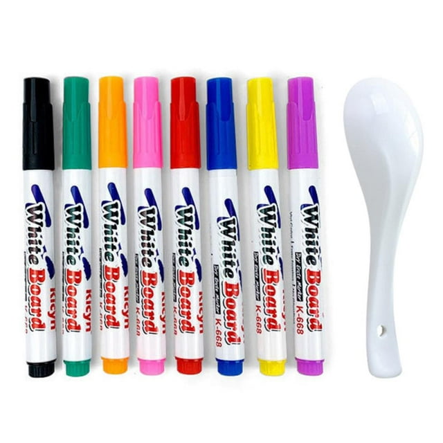 8/12 Pcs Magical Water Painting Pen Toy Whiteboard Dry Erase Pen White Board Marker Student Children Drawing Pen