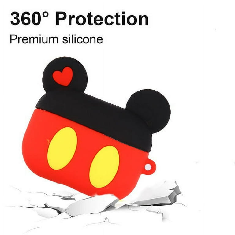 For Apple AirPods 3 (2021) Hybrid Cute 3D Fun Design Silicone Skin Cartoon  Animal with Keychain Holder Rubber TPU Soft Phone Case Cover by Xpression