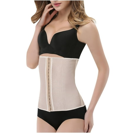

Seamless Underwear For Women Fashion Plus Size Boned Corsets Shapewear Outfit Belt three-layer 4-steel palace body belly latex body shaper 2839 khaki XXXXL