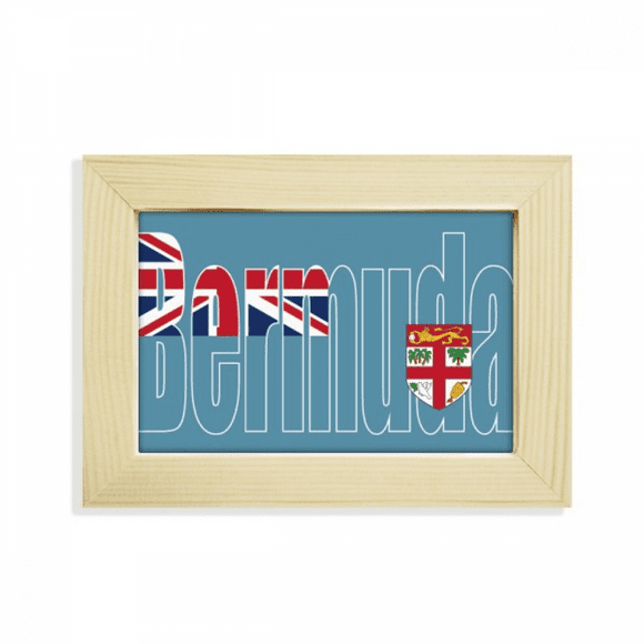 Bermuda Country Flag Name Desktop Decorate Photo Frame Picture Art Painting 5x7 inch