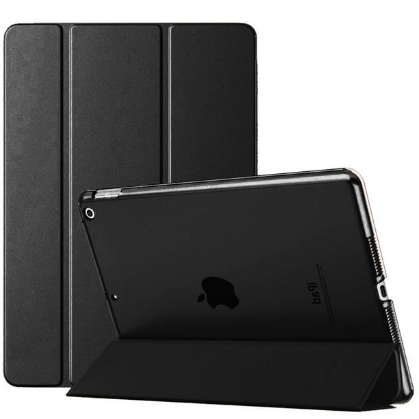 iPad 10.2 Cas iPad 7ème Génération Cas, Mince Stand Dur Coque Arrière Coque de Protection Smart Étui pour iPad 7ème Génération 10.2 Pouces Noir