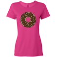 thumbnail image 3 of Inktastic Brown Donut, Donut With Colorful Sprinkles, Frosting Women's T-Shirt, 3 of 5