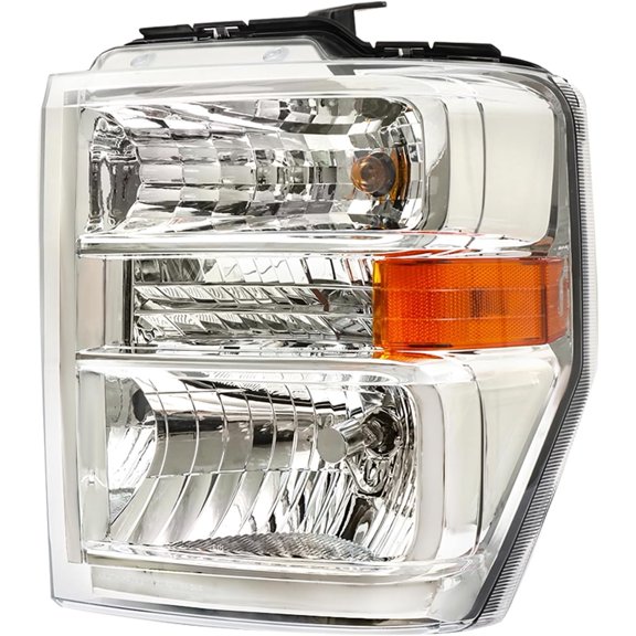 labwork 1PC Headlight Assembly Chrome Housing Replacement for E150 E250 E350 E450 2008-2014 Halogen Driver Side LH FO2502249