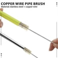 thumbnail image 2 of 6 Pcs Brass Tube Cleaning Brush Wire Brush Set Cleaning Polishing Tool Brass Wire Brush Set For Pip, 2 of 5
