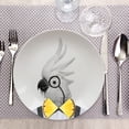 thumbnail image 4 of Mustard Wild Dining Animal Party Plate - Colin Cockatoo Parrot, 23 cm x 23 cm, 4 of 4