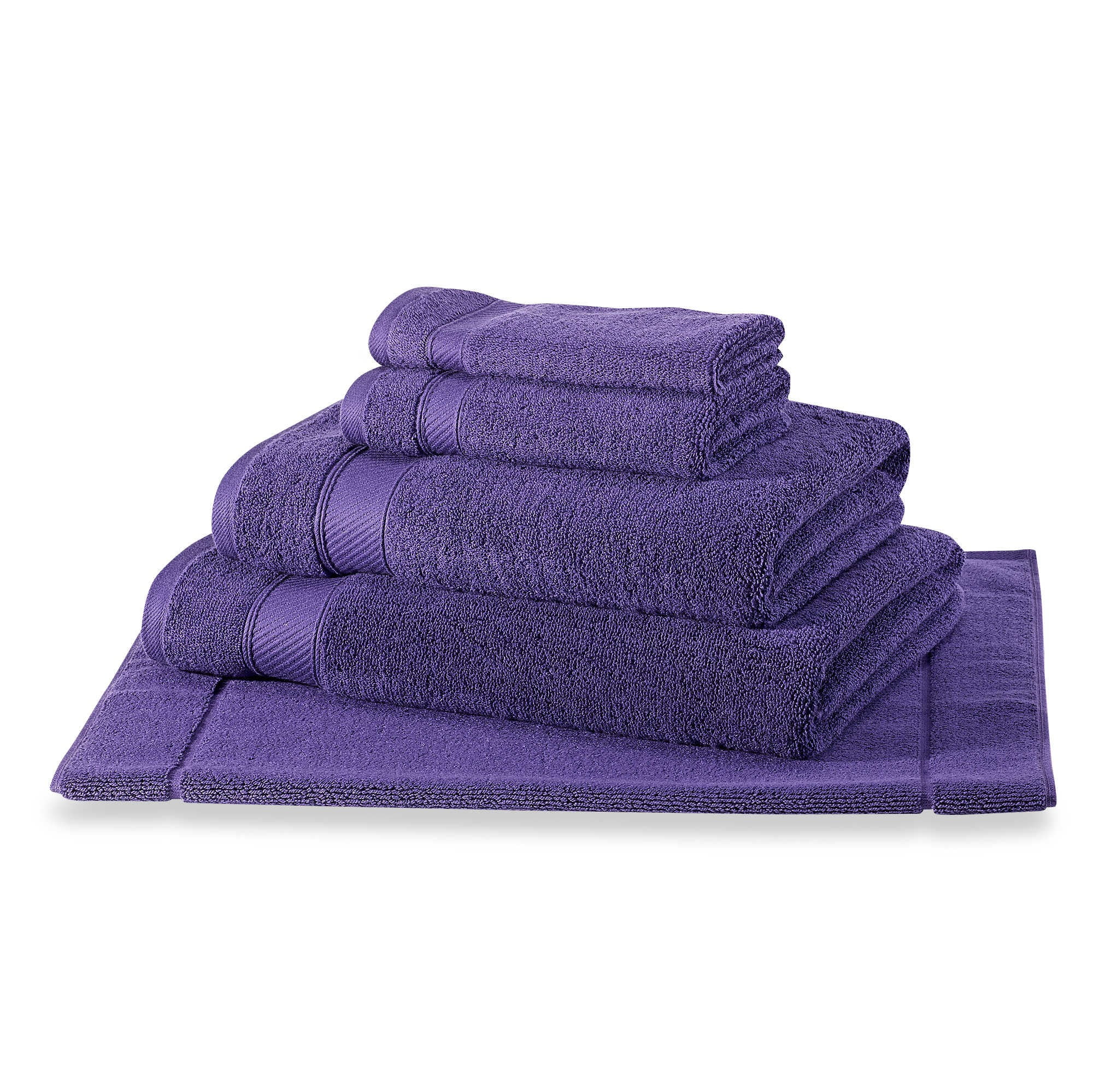Grape Purple Visiting Guest Large Towel Set