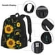 thumbnail image 3 of Disketp Sunflowers3 Mochila Estampada de Gran Capacidad con Lonchera y Estuche, Set de 3 Piezas para Estudiantes, 3 of 7
