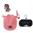 thumbnail image 3 of Disfraz De Pirata Para Perros, Vestido De Poliéster Para Mascotas, Ropa Para Perros Agradable A La Piel, Disfraz De Cosplay Para Perros, Vestido De Pirata Para Fiestas, Cosplay De Halloween Advancent PT001682-03, 3 of 7
