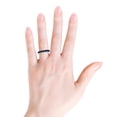 thumbnail image 4 of ANGARA Natural Half Eternity Seven Stone 2.31 ct Blue Sapphire Wedding Band in 14K White Gold for Women (Size-4mm) | September Birthstone, Anniversary, Jewelry Gift for Women | Natural Sapphire Ring, 4 of 9