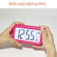 thumbnail image 6 of 1Pcs Lazy Snooze Battery Alarm Clock Mute Backlight Electronic Clock Creative Digital Clock Gift,Rose Red, 6 of 8