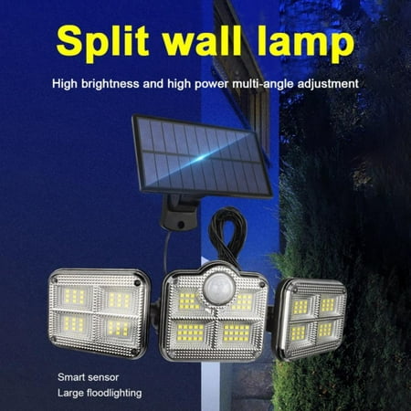 

Clearance! Outdoor Adjustable Solar Light remote control 122 LED super bright human sensor safety light 6500K 600LM IP65 waterproof wall light suitable for doors courtyards garages roads