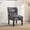 Black, variant on Color - customizable Design - Contemporary Chair with Beautiful Fabric Patterns, Enhanced Aesthetic