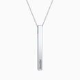 thumbnail image 1 of Collier Barre 3D Vertical Gravé, 1 of 4