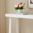 thumbnail image 3 of Kings Brand Furniture Claude Narrow Console Table Perfect for Sofa Table, Entryway Table for Hallway (White), 3 of 5