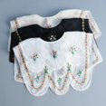 thumbnail image 4 of Camicover Embroidery Detachable Dickey Collar Half Shirt Blouse Collar Fake Collar for Women Girl, 4 of 8