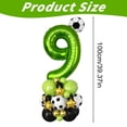 thumbnail image 3 of Meiiso Foil Balloon Number 8 Birthday Party, 40 Inch Green Football Number Balloon Set for Kids Boys 8th Birthday Decorations, 3 of 8