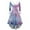 Purple Pink, variant on Christmas Dresses for Women Women's Fashion V-neck Casual Slim Christmas Printed Party Long Sleeve Dresses with Fur Collar for Christmas Party,Blue,L