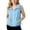 Blue, variant on Girls Teen Drawstring Hooded Vest, Casual Solid Color Rainy Outdoor Sleeveless Waterproof Coat, Hiking Daily Pocket Outerwear Coat 5-16 Years
