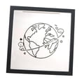 thumbnail image 1 of DOLITY Shadow Box Display Case for Movie Sporting Events Stub Photo Storage Wedding 15cmx15cmx4.5cm, 1 of 9