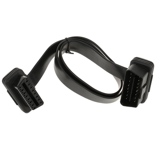 1x Cable de Extensión Electrónica de Automóvil Compatibilidad Universal Duradero Impermeable Prueba de Polvo AntiChoque Antivibración Yotijar Cable de extensión OBD2