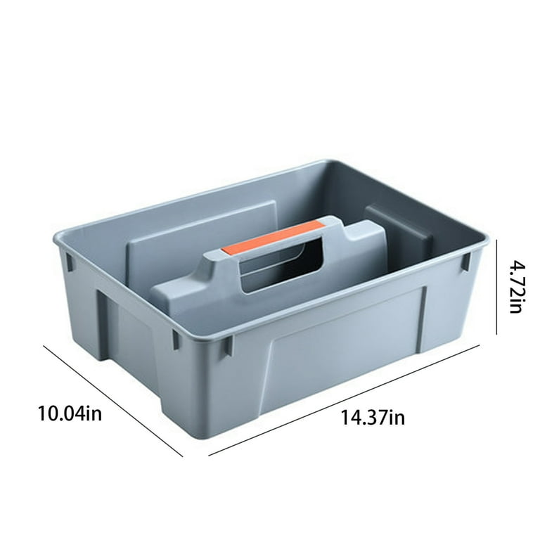 2-compartment Plastic Cleaning Caddy Commercial Quality Plastic Tool  Organizer W/handle For Cleaning Bathroom Floors & Windows