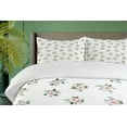 thumbnail image 4 of Ambesonne Floral Duvet Cover Sets, Rose Flower Bouquet Motif, 2-King, Reseda Green and Blush, 4 of 7