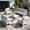 White, variant on LayinSun Outdoor Aluminum Furniture Set, 4 Pieces Patio Sectional Conversation Chat Sofa Modern Seating Set with Coffee Table
