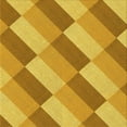 thumbnail image 1 of Ahgly Company Tapis d'Intérieur Lavable en Machine Carré Transitionnel Jaune Profond, 7 Pieds Carré, 1 of 7