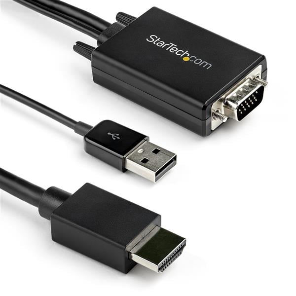 VGA2HDMM3M 3m (10 ft) VGA to HDMI Adapter USBPowered