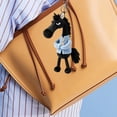 thumbnail image 4 of Llavero de caballo de peluche, suave y lindo colgante de caballo de dibujos animados en suéter, amuleto de mascota del año del caballo con llavero para mochila, bolso, decoración de llaves de coche, 4 of 8