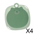 thumbnail image 1 of 4xTabla De Cortar De Dibujos Animados Superficie De Partículas Antideslizantes Creativas Con Orificio Para Colgar Verde Pequeño, 1 of 8
