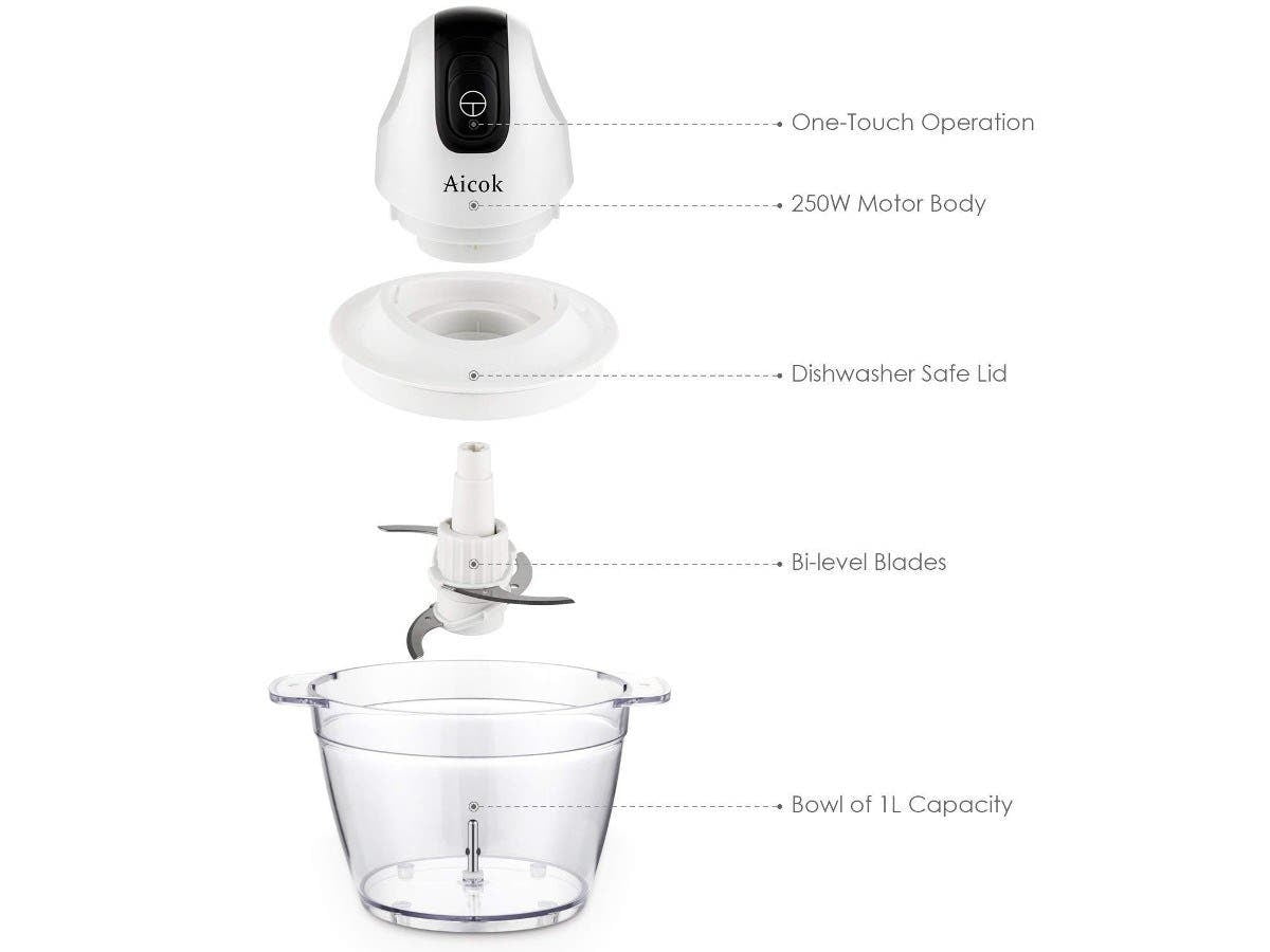 Aicok Food Processor_ Electric Food Chopper_ Compact and Powerful Mini