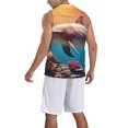 thumbnail image 2 of Sikiie Underwater Plant Dolphin Basketball Jersey Reversible Men's Mesh Athletic Sports Shirts Training Practice S-4XL3X-Large, 2 of 6