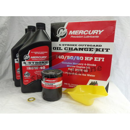 OEM Mercury Marine 4-Stroke 40/50/60HP EFI Outboard Oil Change Kit
