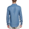 thumbnail image 2 of Onia mens  Denim Chambray Shirt, l, Blue, 2 of 3