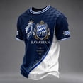 thumbnail image 4 of Oktoberfest Bavarian Shirt Men Short Sleeved Festival Themed Print Crew Neck T Shirt Tops, 4 of 5