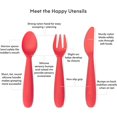 Happy Utensils BPAFree Fork, Spoon, and Knife Set for Toddlers and