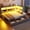 Gray, variant on MODERNLUXE Twin XL to King Size Wood Daybed with Storage Cabinets, Drawers, LED Light and USB Ports, White