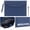 Dark Blue, variant on Wonderpool A4 Envelope Case Folder File Sleeve Thickened PU Leather with Removable Hand Strap and Inner Pockets Pouch for Document Stationery Tablet PC Holder Organizer Portfolio Bag (Plum red)