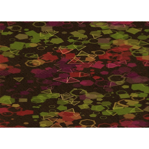 Ahgly Company Indoor Rectangle Patterned Dark Bronze Brown Area Rugs, 7' x 9'