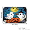 thumbnail image 4 of SPXUBZ Halloween Ghost Pumpkin Non Slip Flannel Floor Mat for Bathroom Kitchen Bedroom Decor 16x24 inch, 4 of 5