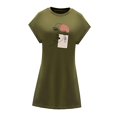 thumbnail image 3 of Vestido corto de verano para mujer, minivestido elegante de verano para oficina, caminar, ir de compras M, 3 of 7